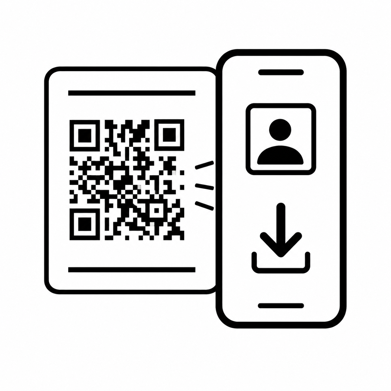 QR code delivery to a phone