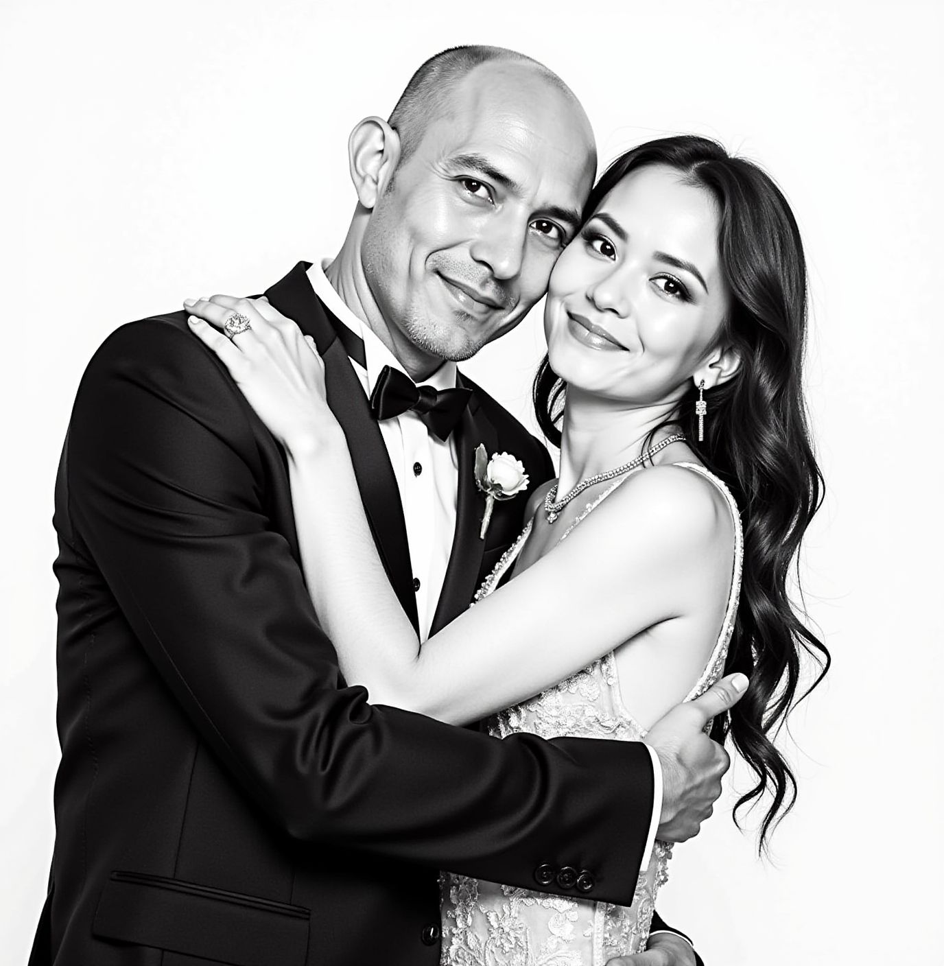 Black and white portrait